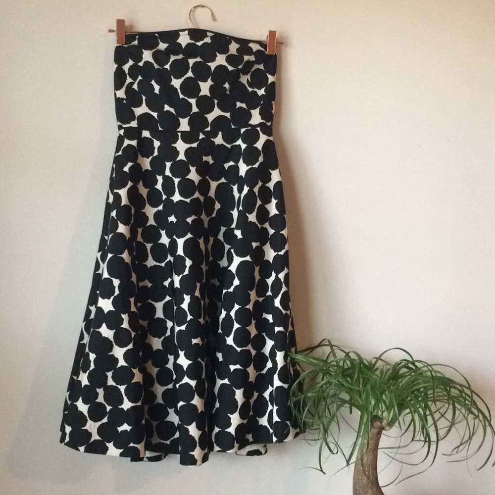 J.Crew 100% silk strapless party dress